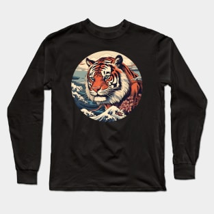 Ukiyo-e tiger Japan Long Sleeve T-Shirt